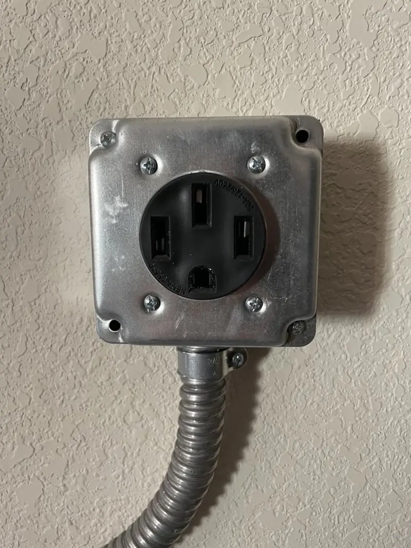 NEMA 14-50 outlet installed for Electrical Panel Upgrade in Boulder Hill