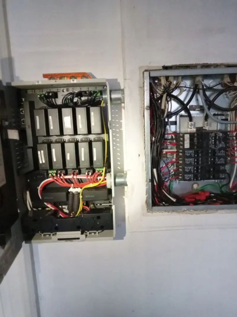 Electrical panel upgrade completed for Security Camera Wiring in Boulder Hill